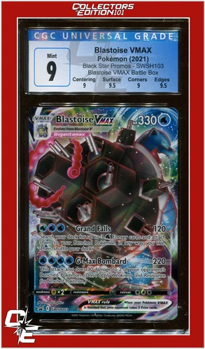 SWSH Black Star Promo 103 Blastoise VMAX CGC 9 - Subgrades