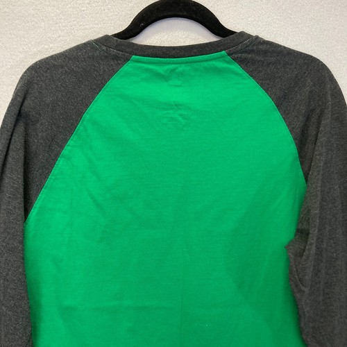 Vintage DC Shoes Raglan Long Sleeve T-Shirt Mens Large Green Gray Logo Skater - Picture 12 of 12