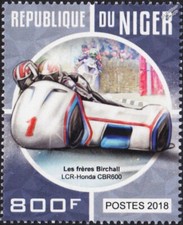 Timbro Ben & Tom BIRCHALL LCR-HONDA Sidecar Isola di Man TT Motociclista Racer 2018