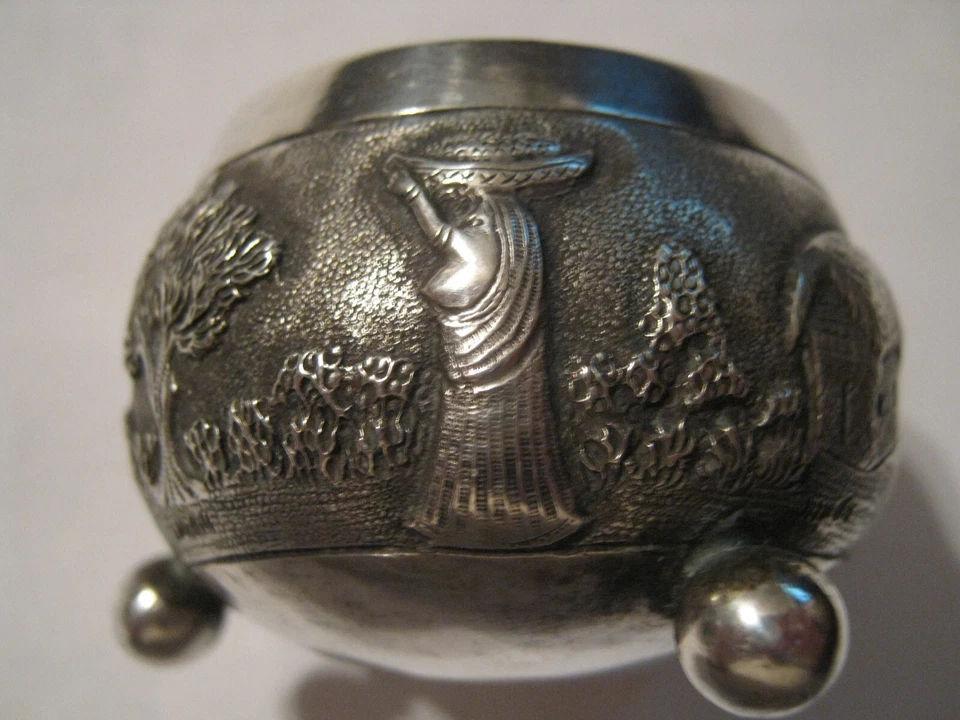 Raj anglo-indio de la década de 1890 T.P. 90 "Sal" en estilo Calcuta con vida de pueblo bengalí Foto 2 de 4