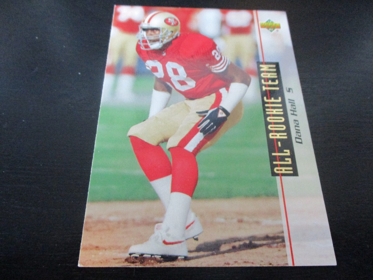 1993, Dana Hall, San Francisco 49ers, Signed, Autographed, Upper Deck Football Card, Card # 48, 1993, Dana Hall, San Francisco 49ers, Signed, Autographed, Upper Deck Football Card, Card # 48,
