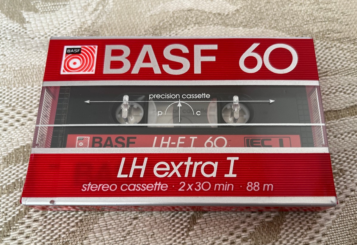 (90) BASF LH-X TypeⅠ 60分 3本パック 新品 希少 BASF LH Extra I, 60 Minute Recordable Cassette Tape, Sealed NEW