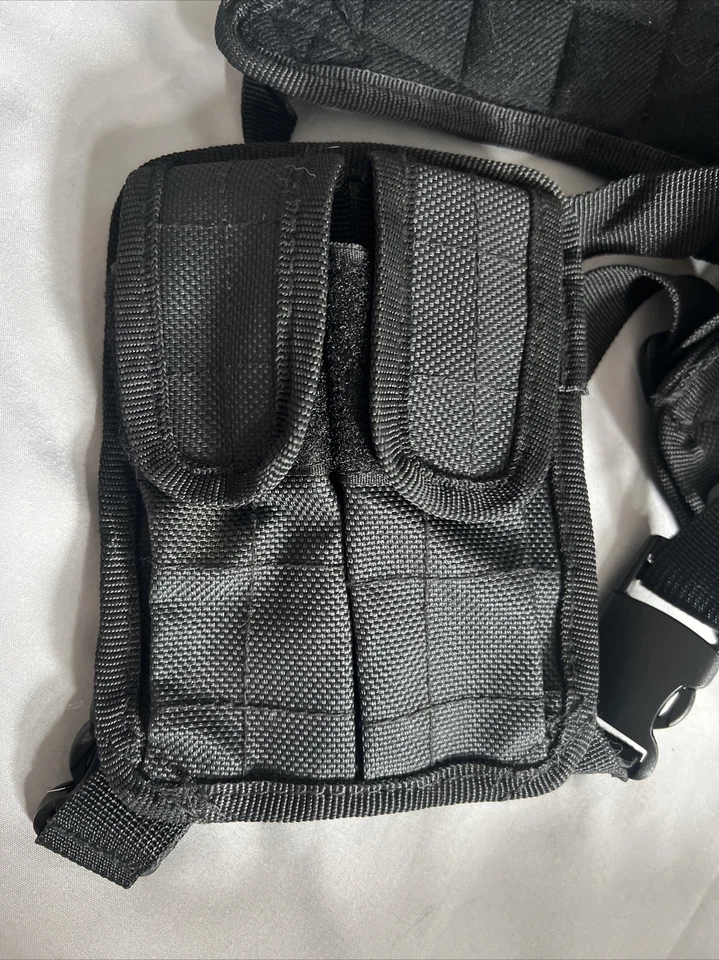 UTG Law Enforcement Horizontal Shoulder Holster Black PVC-H170B Universal Fit - Image 4 of 4