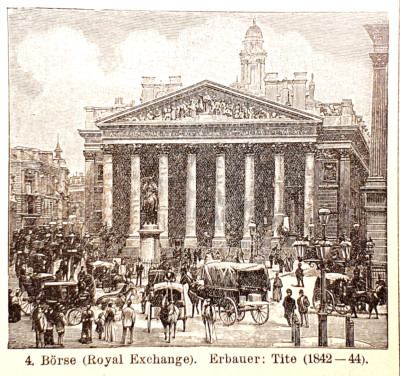 Alte Lithographie, Londoner Bauten, ca. 1935, Architektur, Westminster, Tower