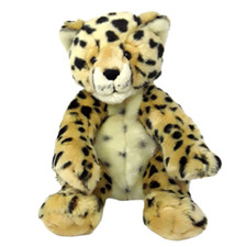 Build A Bear Cheetah Cat Plush 11" Sitting WWF Stuffed Animal Leopard Jaguar