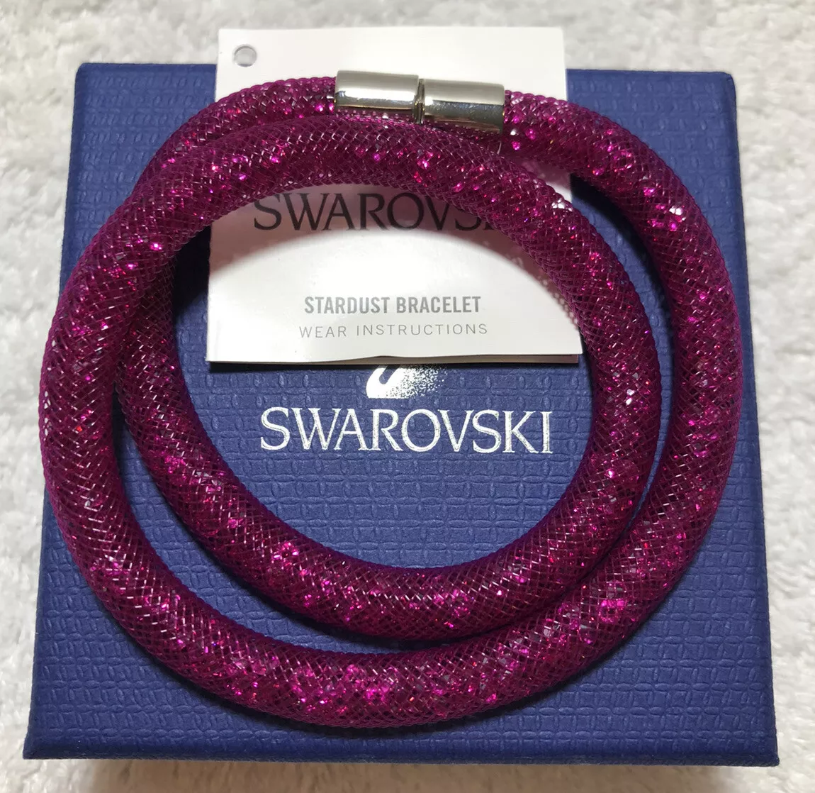 Swarovski stardust bracelet best sale pink