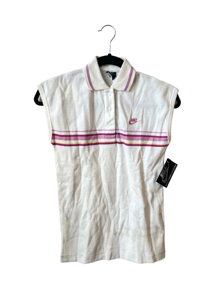 vintage nike blue tag golf tank polo shirt womens size small deadstock NWT 80s