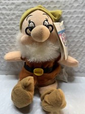 Disney Store Snow White  7 Dwarfs DOC Plush Mini Bean Bag Toy NWT -bx8