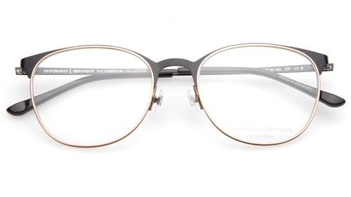 NEW PRODESIGN DENMARK 3168 c.6031 Black Gold EYEGLASSES 51-18-140mm B42mm - Picture 7 of 10