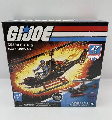GI Joe Cobra F.A.N.G. & Cobra Commander 47 Pc Construction Set By Hasbro