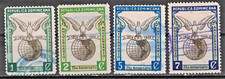 DOMINICAN REPUBLIC:1950 SC#433-36 Used Pigeon and  Globe  AL1184