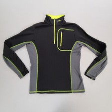 FILA Sweater Womens Medium Black Pullover Sweatshirt Comfort Casual Ladies