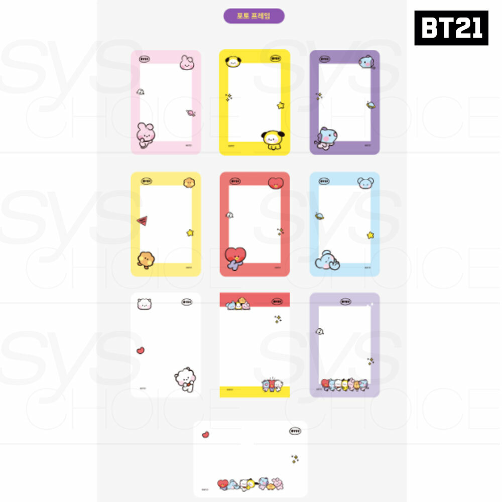 BTS BT21 Official Authentic Goods Photo Card Frame + Tracking