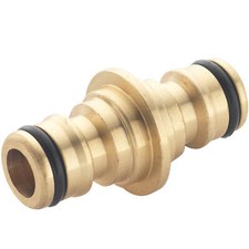 Image of Spear and Jackson Two Way Brass Male Hose Connector 3/4" / 19mm Pack of 1