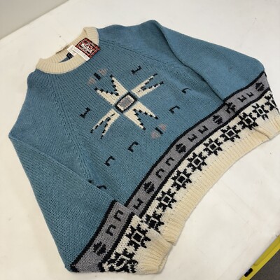 Vintage 80s Woolrich Wool Nordic Pink Shetland Bluegrass Sweater