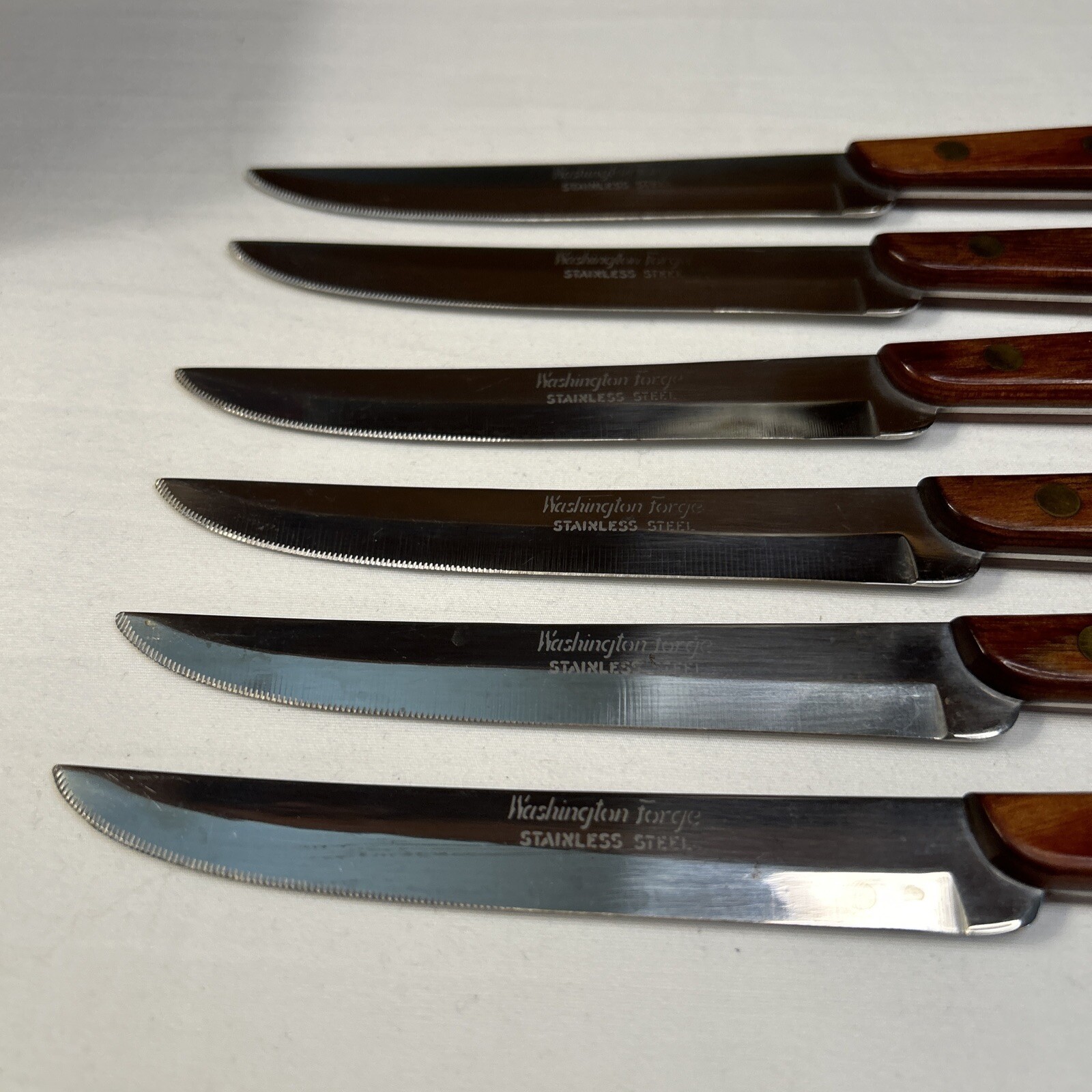 Vintage Town & Country By Washington Forge 6-Piece Steak Knife Set, USA