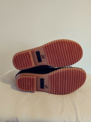 NWOB SUGAR Women's 'SKIPPER' Gold Glitter/Navy WATERPROOF RAIN