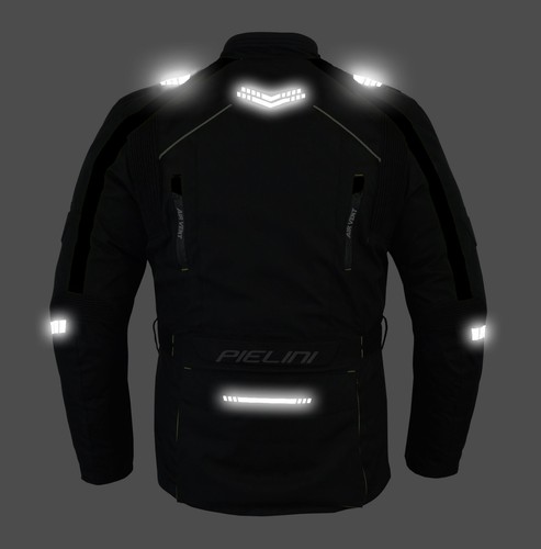 Giacca Moto Touring Jacket Uomo Cruiser Tessuto Impermeabile Protettore M Nero - Foto 2 di 8
