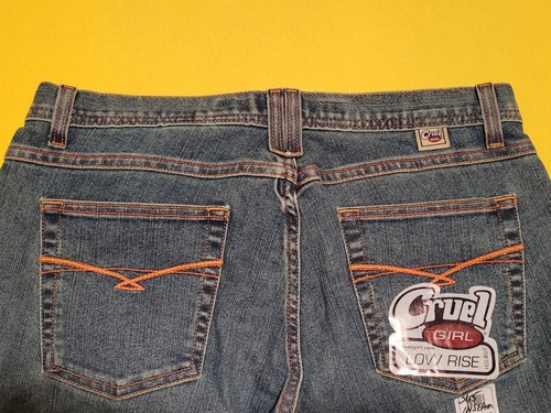 Cruel Girl Flared Jeans 13 Regular Low Rise Stretch 31.5x35W NWT FREE SHIPPING - Picture 4 of 6