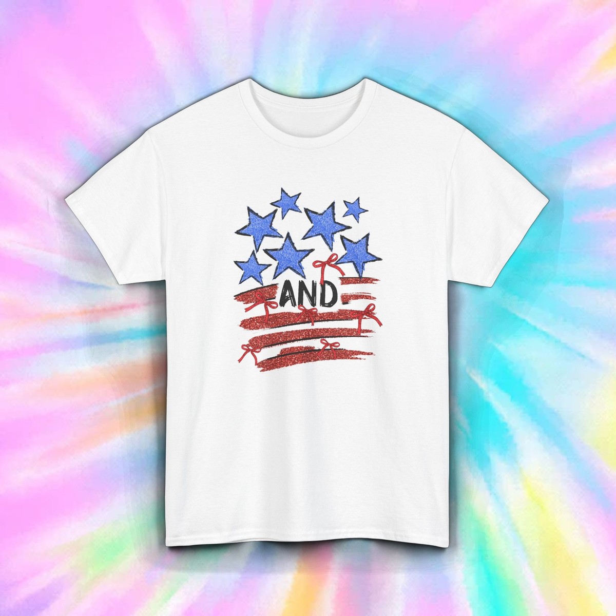 Women's American Flag Graphic Tee – Stars & Stripes Patriotic Shirt For July 4th & Everyday Wear - View #9
