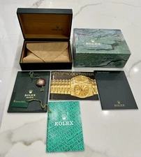 100% Genuine Rolex Datejust 16234 16200 16233 Box Booklets Early 2000s FULL SET