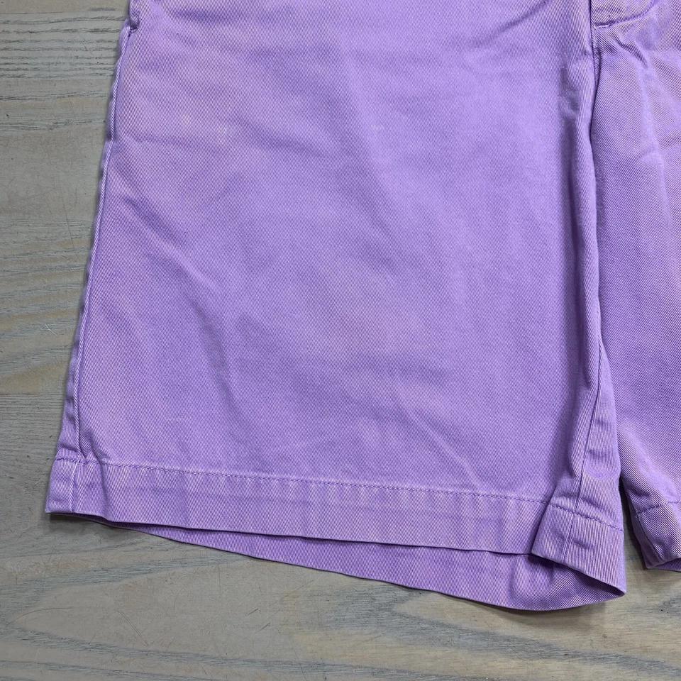 Pantalones Cortos Vineyard Vines Club Para Hombre 30 Lavanda/Púrpura Frente Plano Algodón Sarga Foto 3 de 4