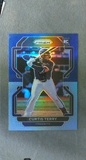 2022 Panini Prizm Tier II Navy Carolina Blue Prizm #212 Curtis Terry RC Twins