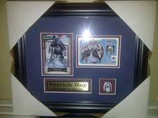Patrick Roy Colorado Avalanche NHL Hockey Museum framed cards 