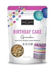 Pastel de cumpleaños Granola - 1 paquete de deliciosas opciones de bocadillos saludables