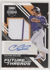 2021 Panini Elite Extra Edition Future Threads Signatures Colton Welker Auto 5i1