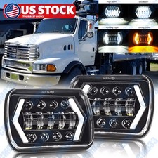 For Ford Sterling Lt9513 Truck Pair 7x6 Led Projector Headlights Hilo Drl Beam For Ford Sterling Lt9513 Truck Pair 7x6 Led Projector Headlights Hilo Drl Beam