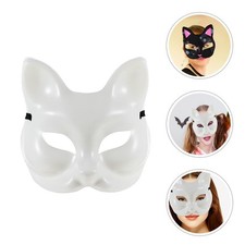  Masque de renard à peindre bricolage pour Cosplay mascarade masque de chat
