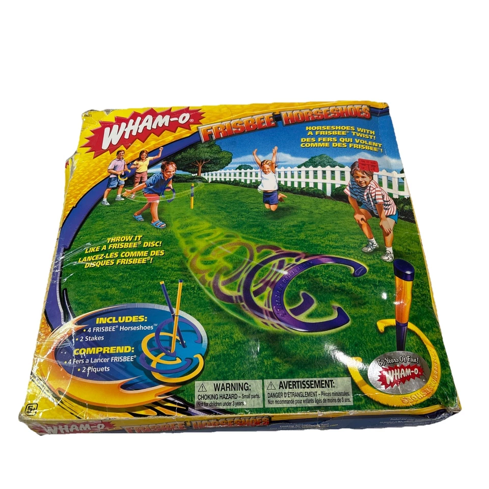 Wham-O Frisbee Herraduras 2007 Grandes Herraduras Césped Playa Juego ¡RARO! ¡Completo! Foto 4 de 4