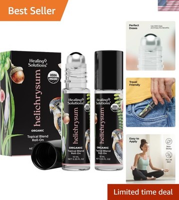 Elegant 2-Pack Organic Essential Oil Rollers - Perfect Gift Set for Aromatherapy
