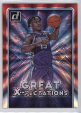 2021 Panini Donruss Great X-Pectations Holo Red Laser 8/99 Davion Mitchell 4at