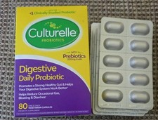 Culturelle Digestive Health Probiotic, 130ct Vegetarian Capsules, 8/26 or later