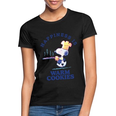Peanuts Snoopy Happiness Is Warm Cookies Frauen T-Shirt