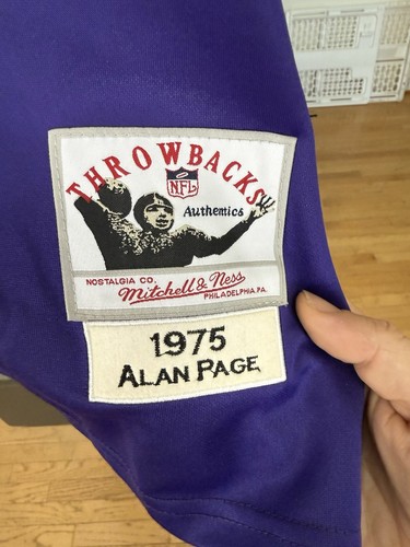Mitchell & Ness Throwback Minnesota Vikings #88 Alan Page Jersey Sz 56 Stitched - Picture 6 of 7