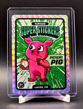 Patient Pig 2025 VeeFriends Manga Super Stickers Green Splash /99 SSP