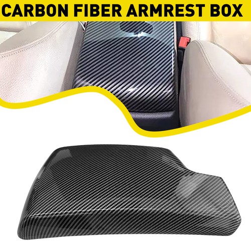 Cubierta de tapa de reposabrazos de consola interior de fibra de carbono para BMW Serie 3 E90 E91 E93 EOU - Imagen 13 de 21