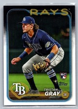 Tristan Gray 483 2024 Topps RC Rookie Tampa Bay Rays Card