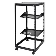 20U Heavy-Duty AV Rack 23-40in Adjustable Depth 200lb Load Rated