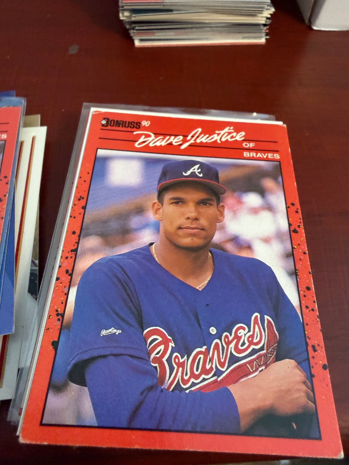 1990 Donruss - David Justice #704 (RC) Atlanta Braves 