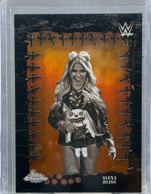 2025 Topps Chrome WWE x Cactus Jack Famed Phantoms Alexa Bliss Orange /25