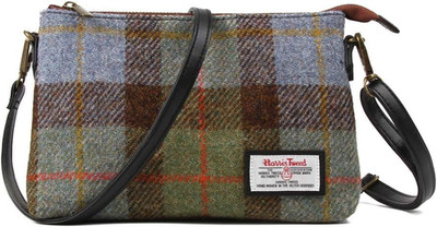 Harris Tweed Crossbody Bag Women Small Shoulder Bag with Adjustable Strap
