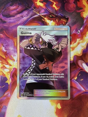 Pokémon TCG Guzma Hidden Fates Full Art Holo Card SV84/SV94 Mint/Near Mint NM