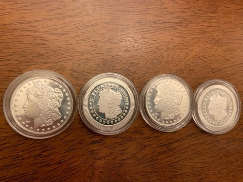 4 - 1 oz silver round lot total 4 oz
