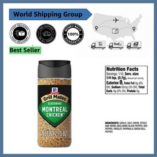 McCormick Montreal Chicken Seasoning - Bold Spice Blend, Pack of 6 Bottles