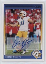 2024 Score Signatures Cameron Dicker #167 Auto 03mf