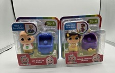 CoComelon JJ's Blue Car Cruiser Nina's Airplane Cruiser Figure 2 Pack Jazwares